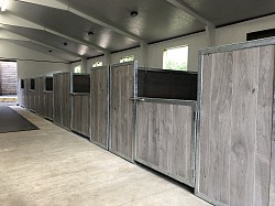 Miniature horse barn, stall front